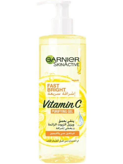 Garnier Fast Bright Vitamin C Purifying Gel Wash 400ML