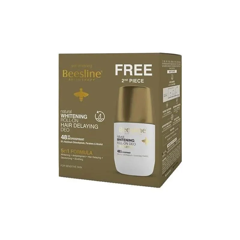 Beesline® Whitening Roll-On Deodorant -Hair Delaying X2 Promo pack