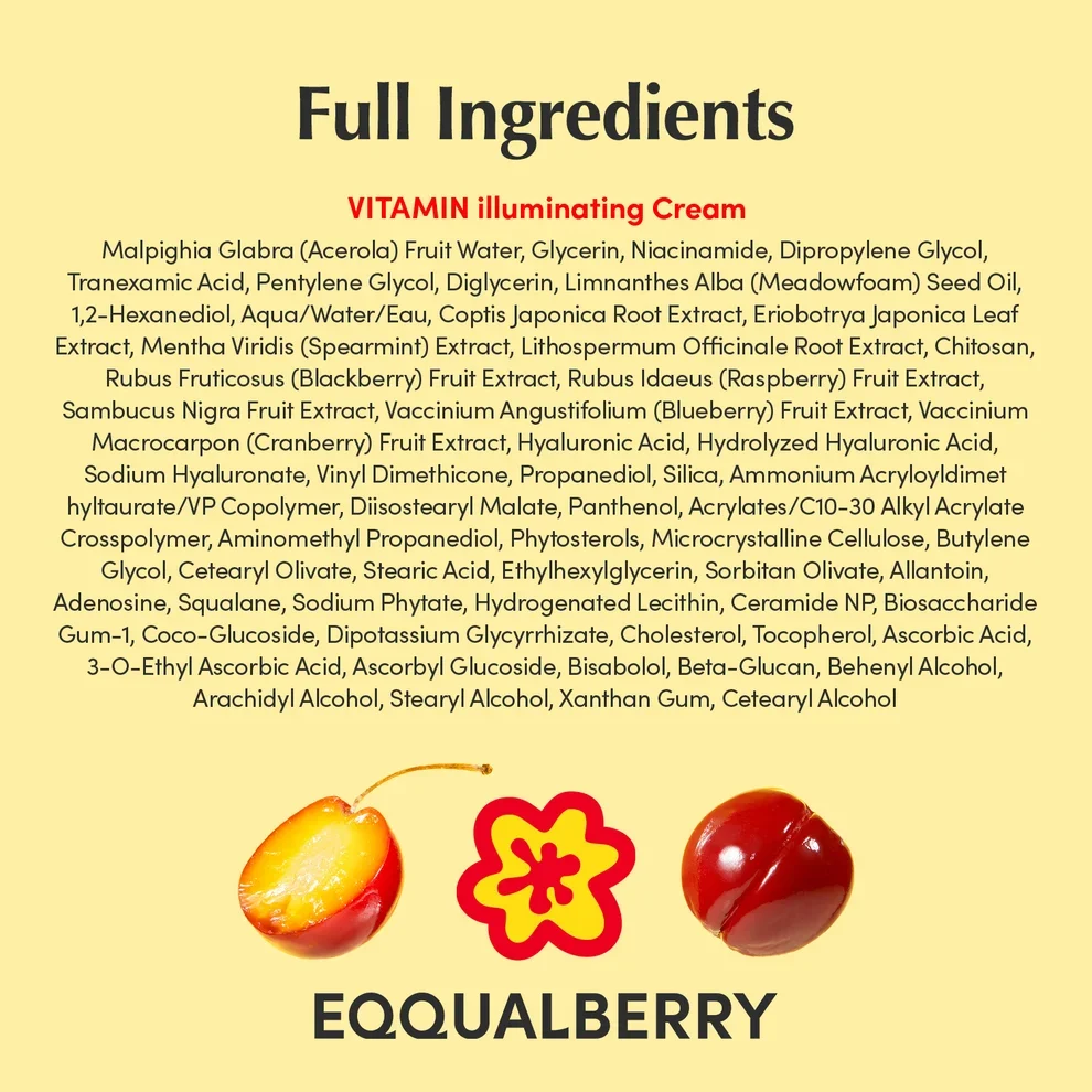EQQUALBERRY Vitamin illuminating Cream