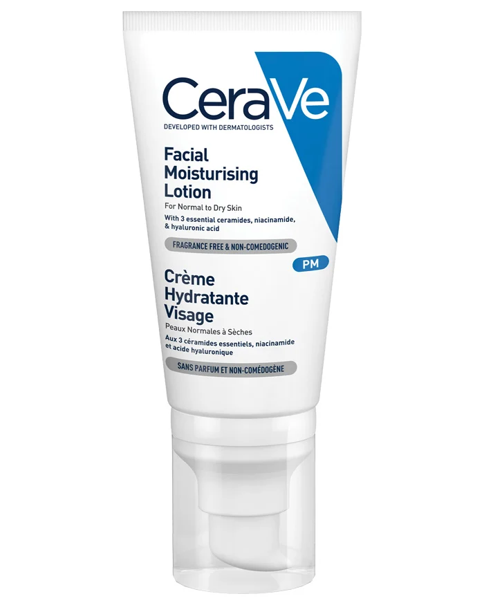 CeraVe PM Facial Moisturizing Lotion Night Cream with Hyaluronic Acid 52ml