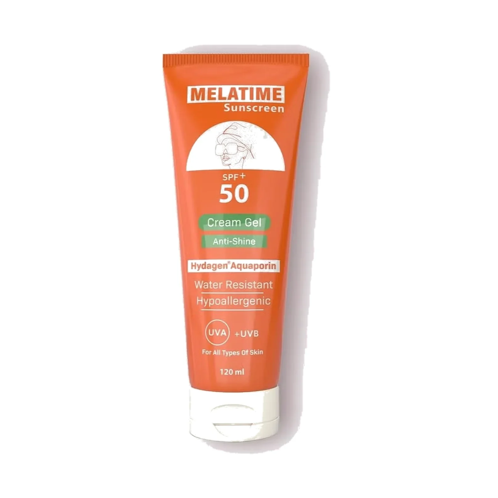 Melatim Sunscreen Gel-Cream SPF 50+, 120 ml