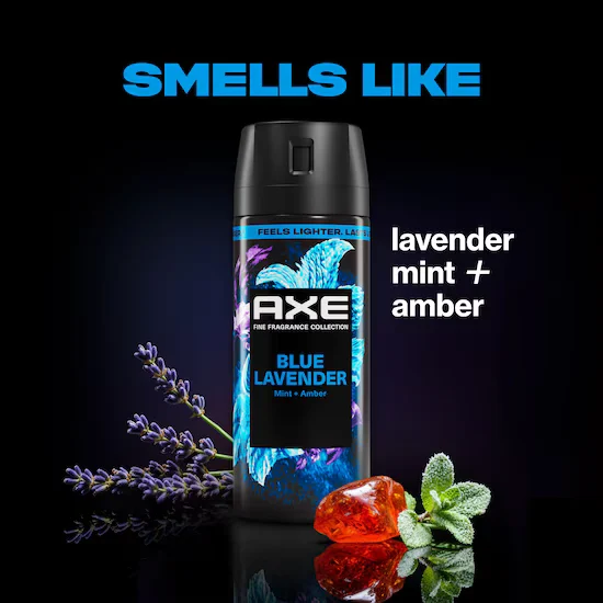 Blue Lavender Premium Deodorant Body Spray
