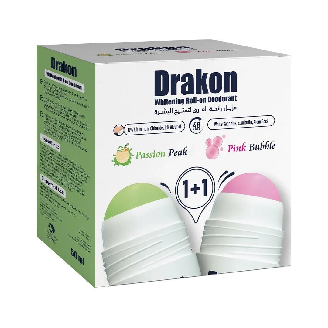 Drakon® Promopack Drakon whitening Roll on Pink Bubble + Passion Peak Free