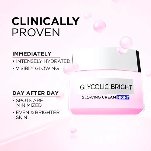 L'Oréal Glycolic-Brightening Night Cream (50 ml)