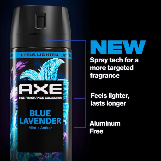 Blue Lavender Premium Deodorant Body Spray