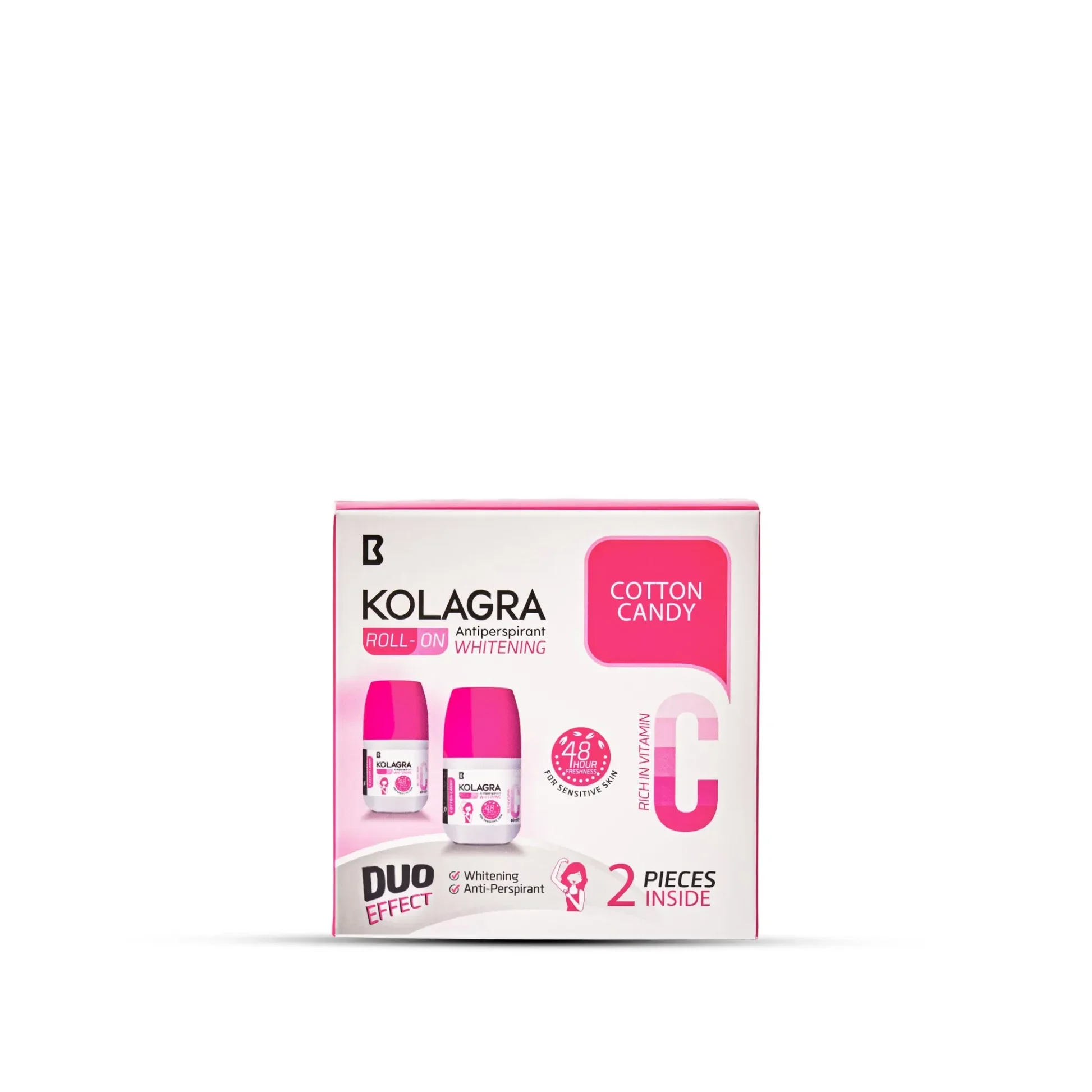 Kolagra 2-in-1 Brightening Roll-On (Cotton Candy Scent) – Buy 1 Get 1 Free
