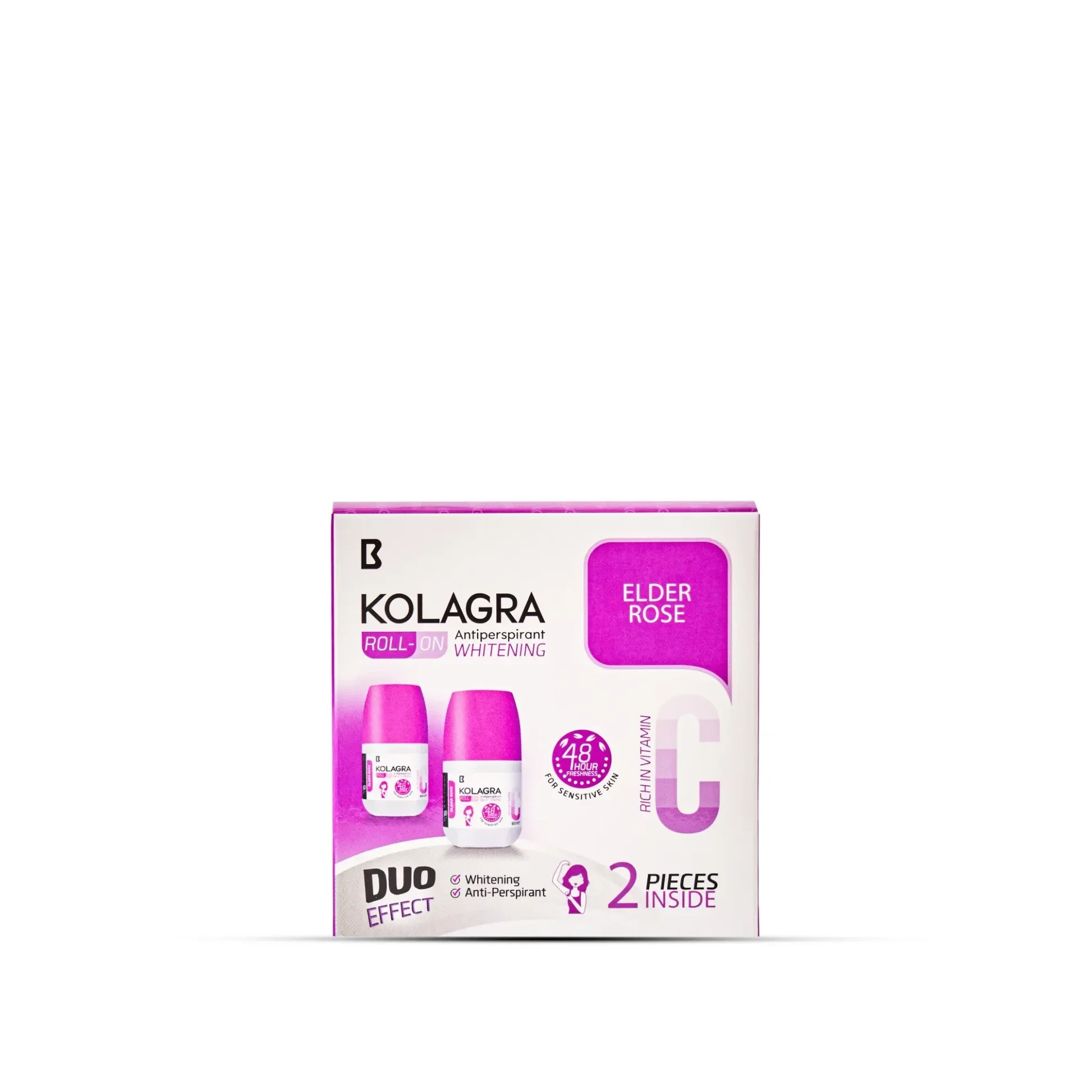 Kolagra 2-in-1 Whitening Roll-On – Elderflower (1+1 Promotional Pack)
