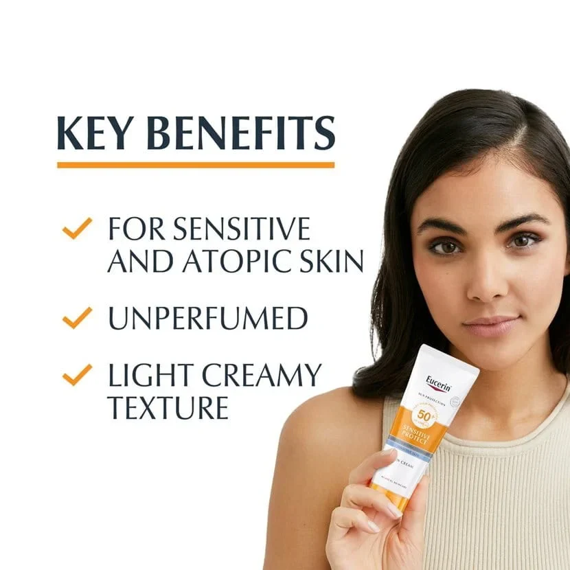 Eucerin Sun Face Sensitive Protect Cream (SPF 50+) 50ML