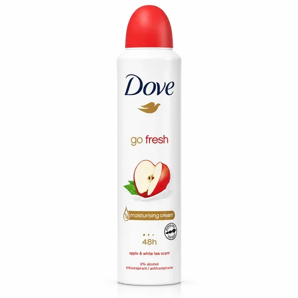 Dove Deodorant Spray Women's Go Fresh Scent Apple & Tea ​​250ML