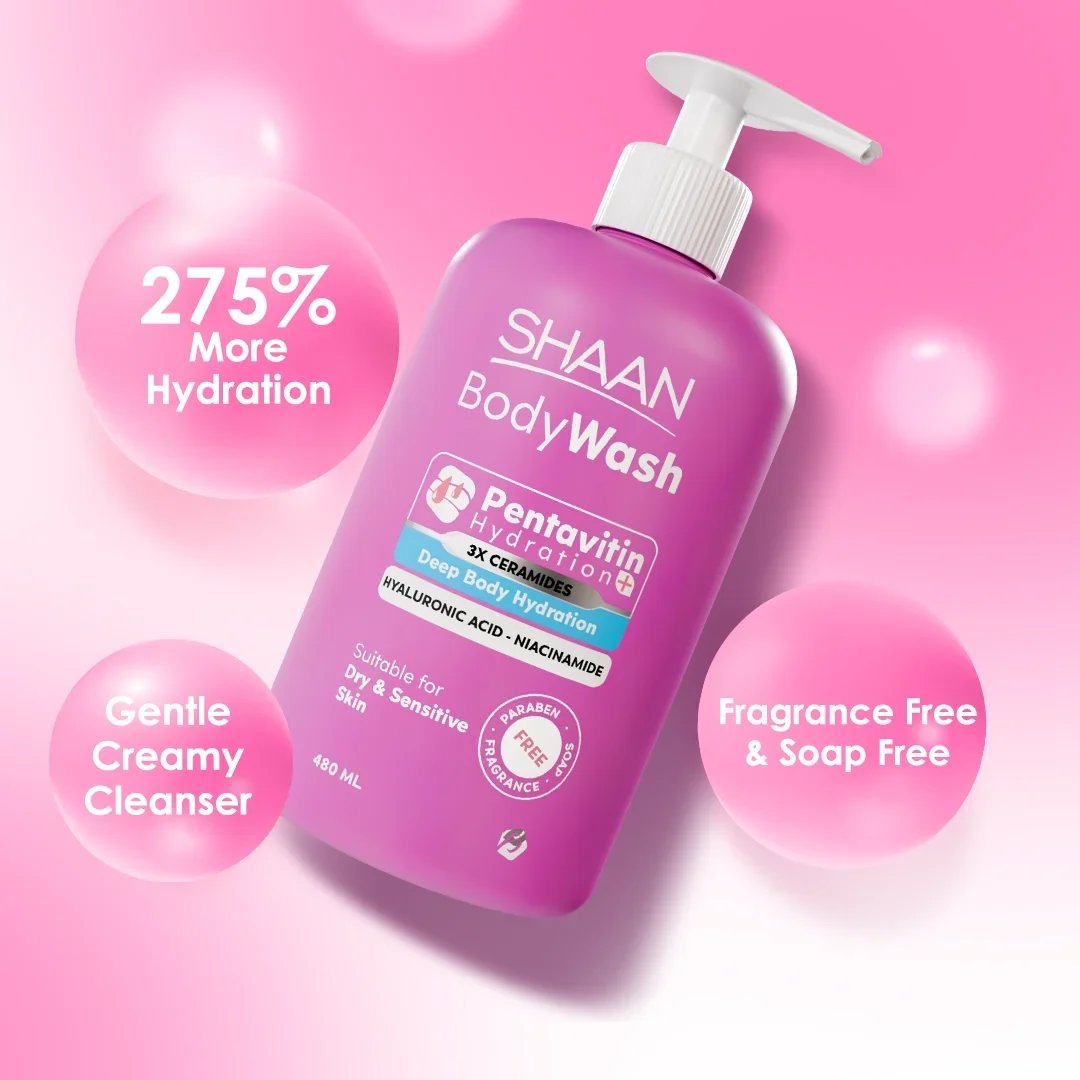 Shaan Moisturizing Body Wash Fragrance Free 480 ml